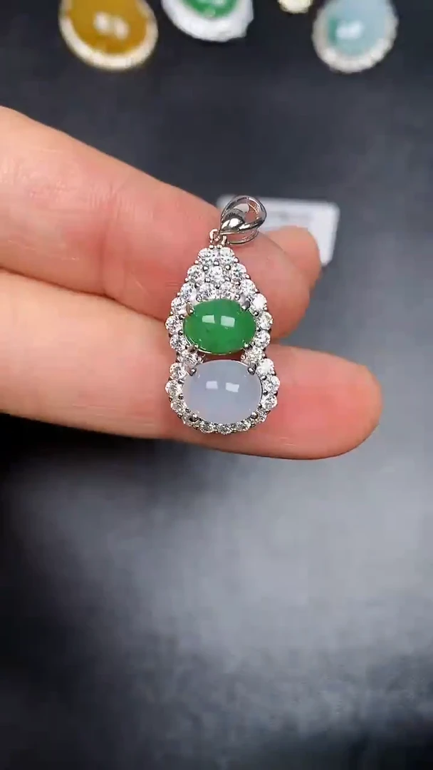 银S925镶嵌戒指翡翠5400