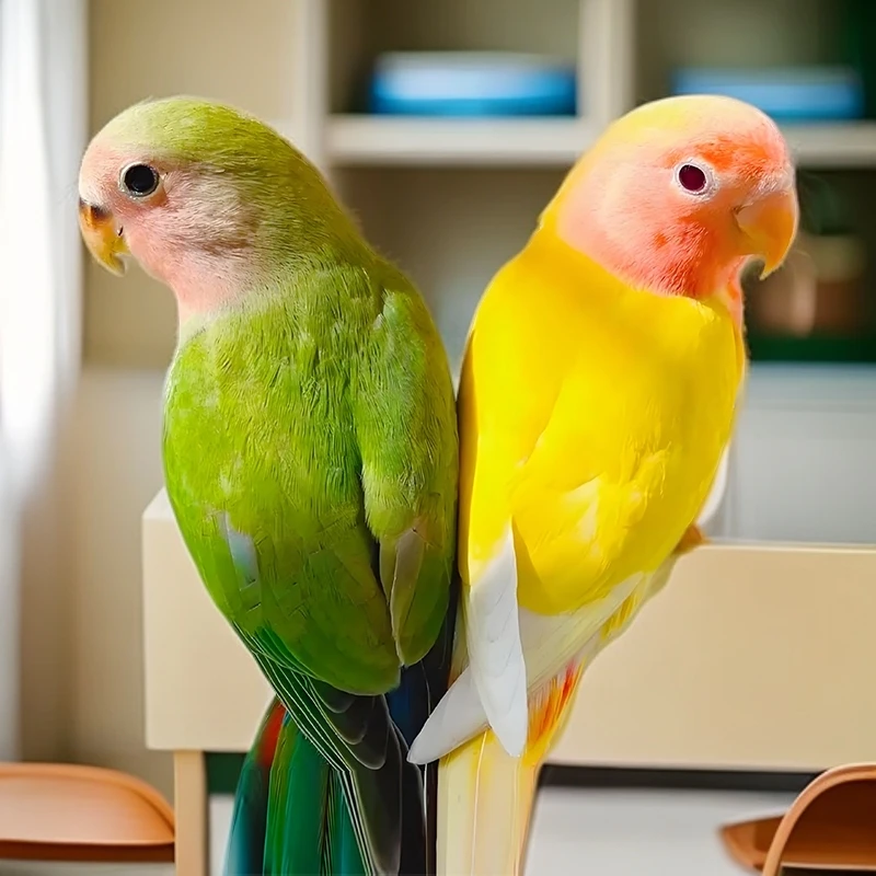 牡丹鹦鹉黄桃绿桃活体宠物