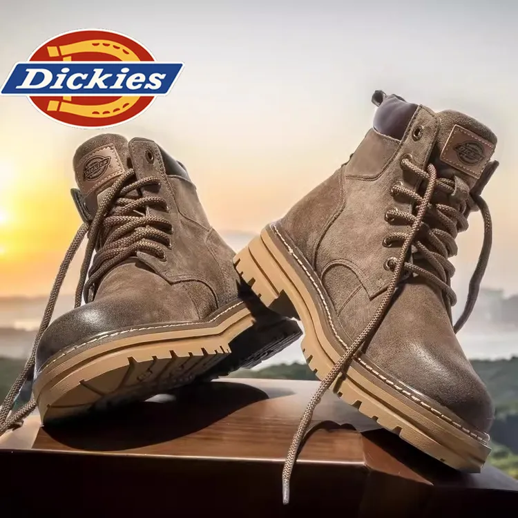 Dickies男士户外休闲风百搭复古潮流雅丹风高帮真皮冬季保暖男靴