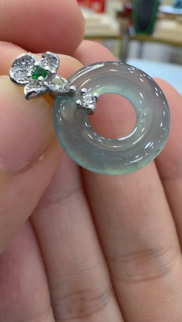 【闪购商品】翡翠吊坠(不含链)银S925镶嵌多样性团购发一件