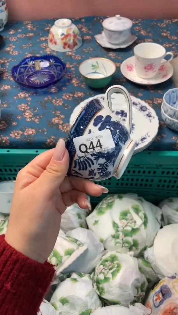 瓷片好*猫瓷器瓷器Q44