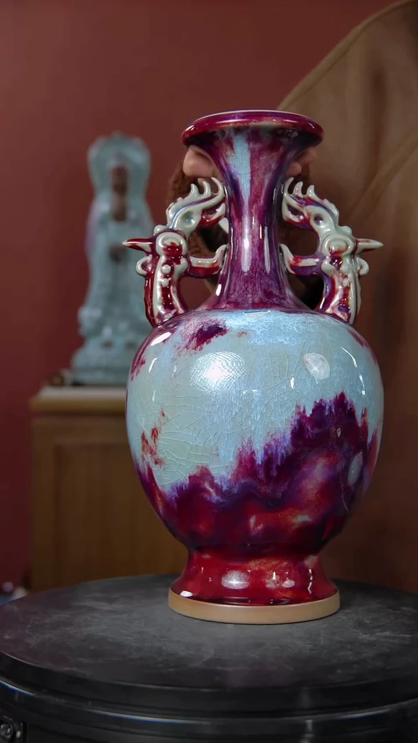 摆件大宋官窑 【双祥瓶】