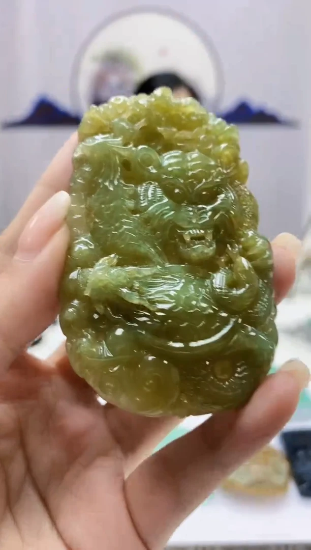 定制翡翠未镶嵌5160ms-毛货挂件30