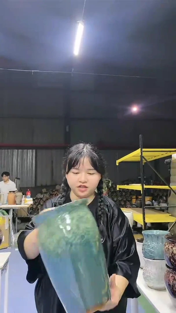 宜兴紫砂粗陶花盆