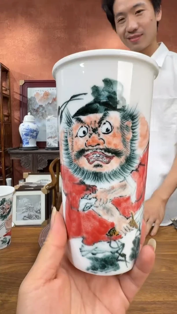 吴义松陶盟手工手绘陶瓷编码：5680