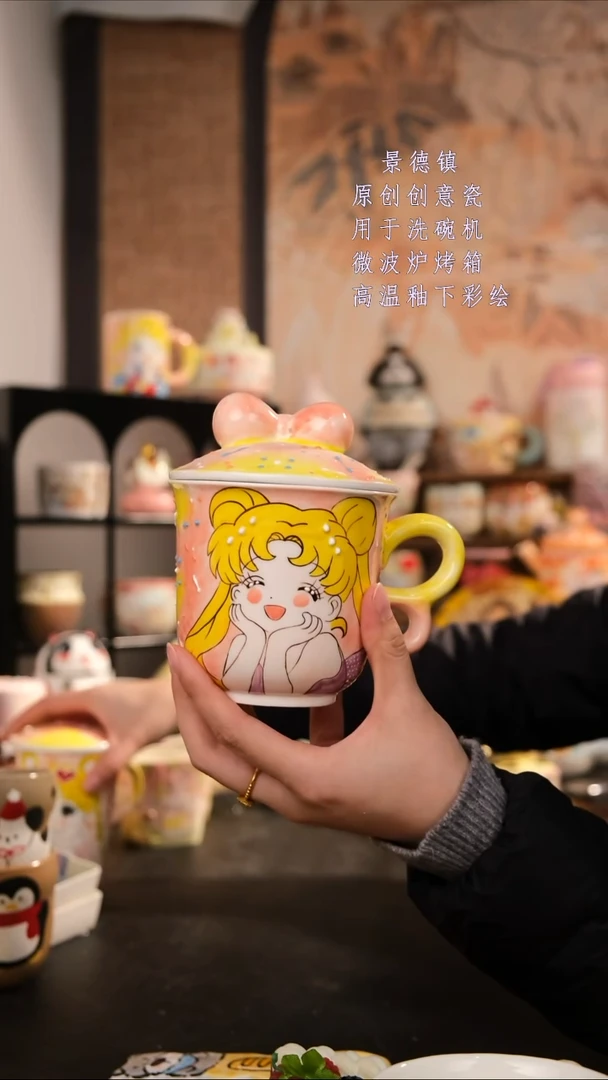 摆件陶旺的可以陶瓷手工手绘设计师款