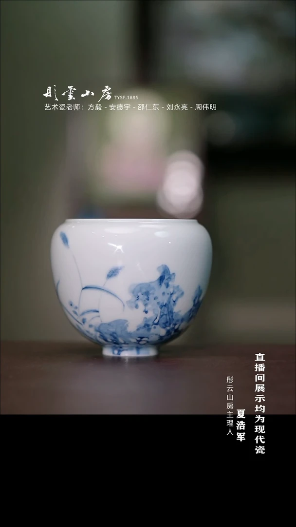 摆件瓷李子白 太湖石水洗