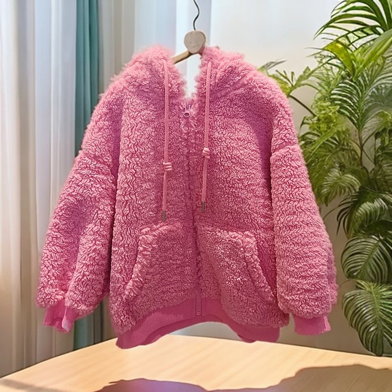 秋冬季毛绒女童外套