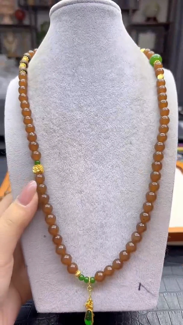 颈饰未镶嵌和田玉（糖玉）DIY款S980