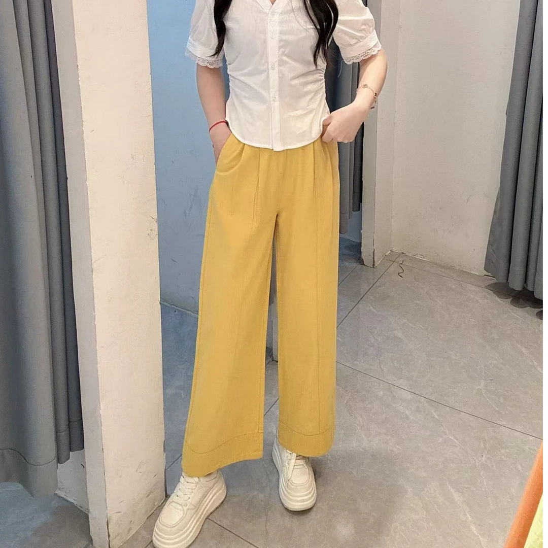 丹妮丝休闲时尚显瘦减龄九分裤夏季韩版直筒洋气百搭裤子