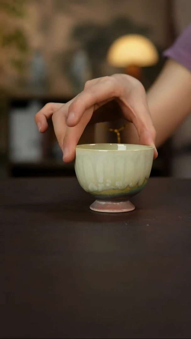 景德镇陶瓷杯碗柴烧多人