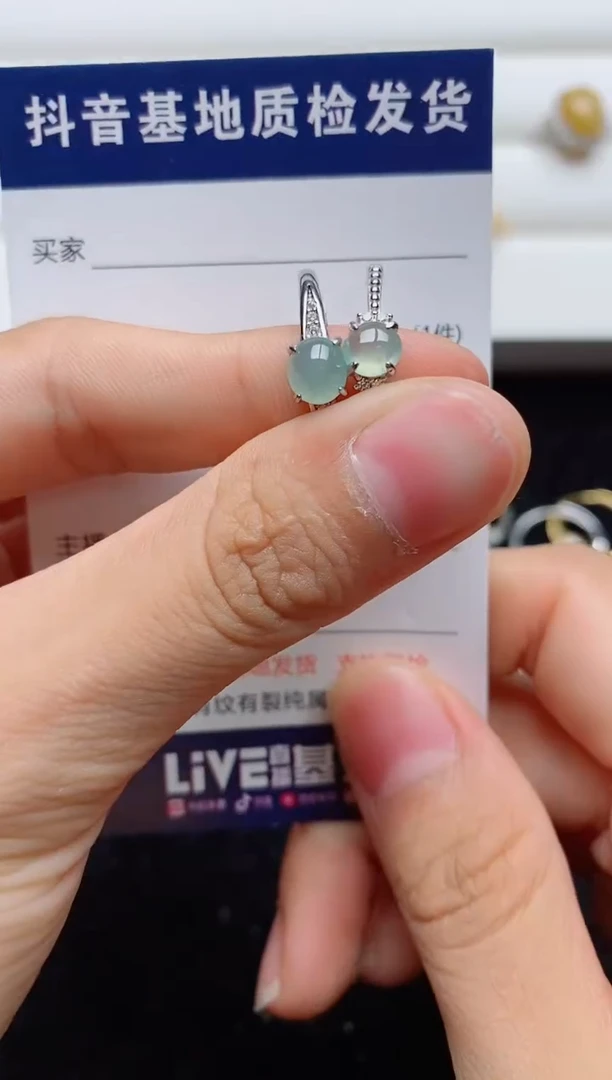 翡翠戒指银S925镶嵌.........