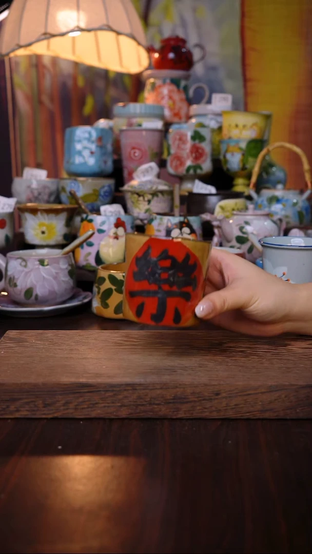 杯子泥垚手作 景德镇手工手绘陶瓷器物