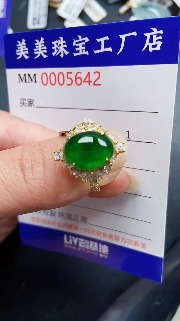 颈饰银S925镶嵌翡翠5642