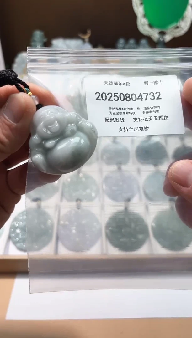 颈饰未镶嵌翡翠天然A货翡翠20250826