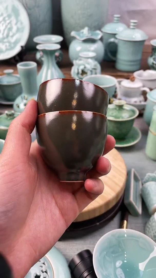 【闪购商品】2个 特价 微瑕 慧仙青瓷