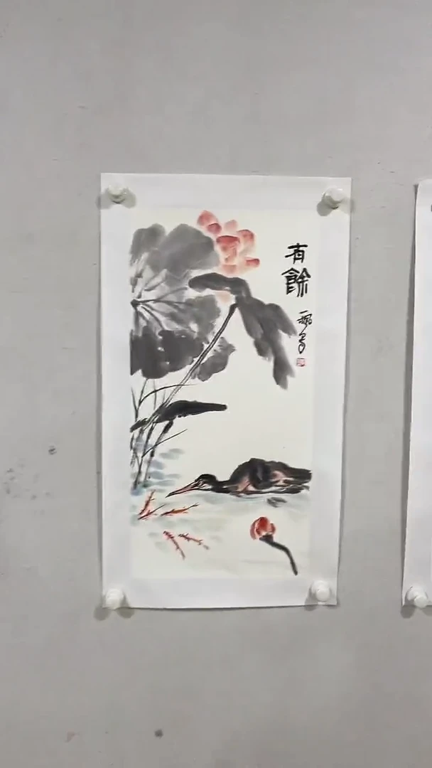 国画Y-姜超老师绘画作品-2平尺（带中国画学研究会证书）