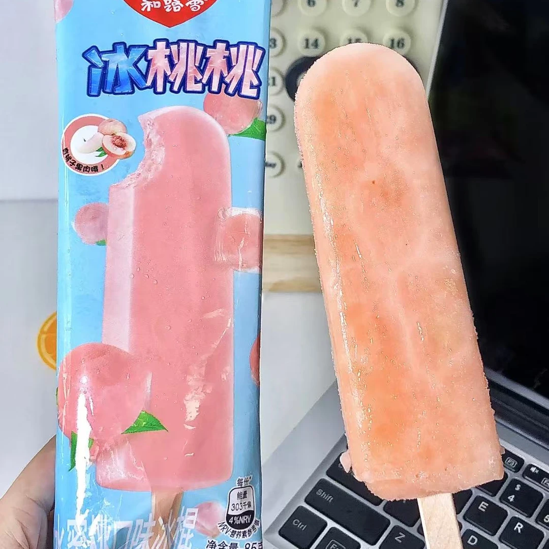【和路雪】 冰桃桃水蜜桃冰棍 网红雪糕