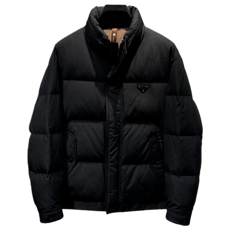 冬季新款高品质轻盈蓬松鸭绒短款羽绒服男士加厚保暖外套男面包服
