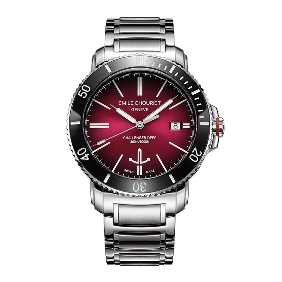 未使用 EmileChouriet/艾米龙 挑战者/全套/42.5毫米表径/机械表