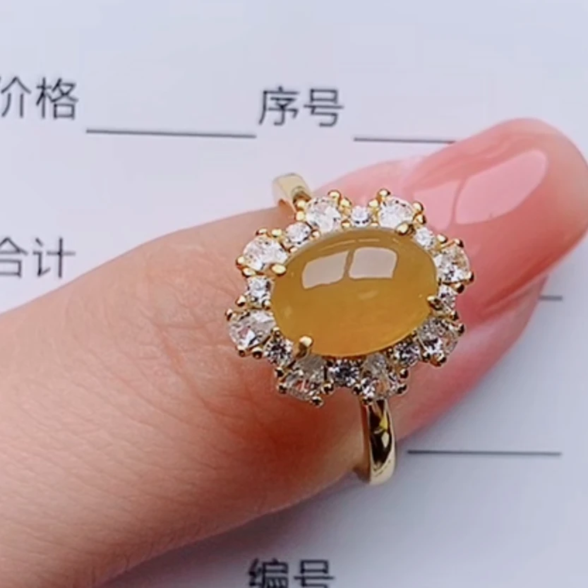 纯天然a货翡翠戒指