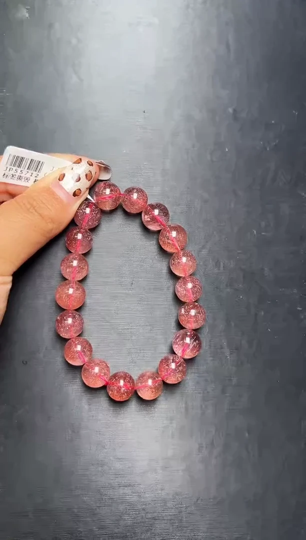 未镶嵌手串水晶红超手串11mm+ JP55712