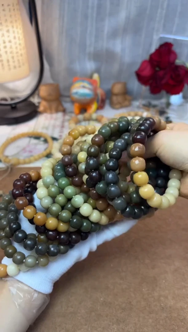 菩提根/象牙果手串机抛一条默认瑕2501