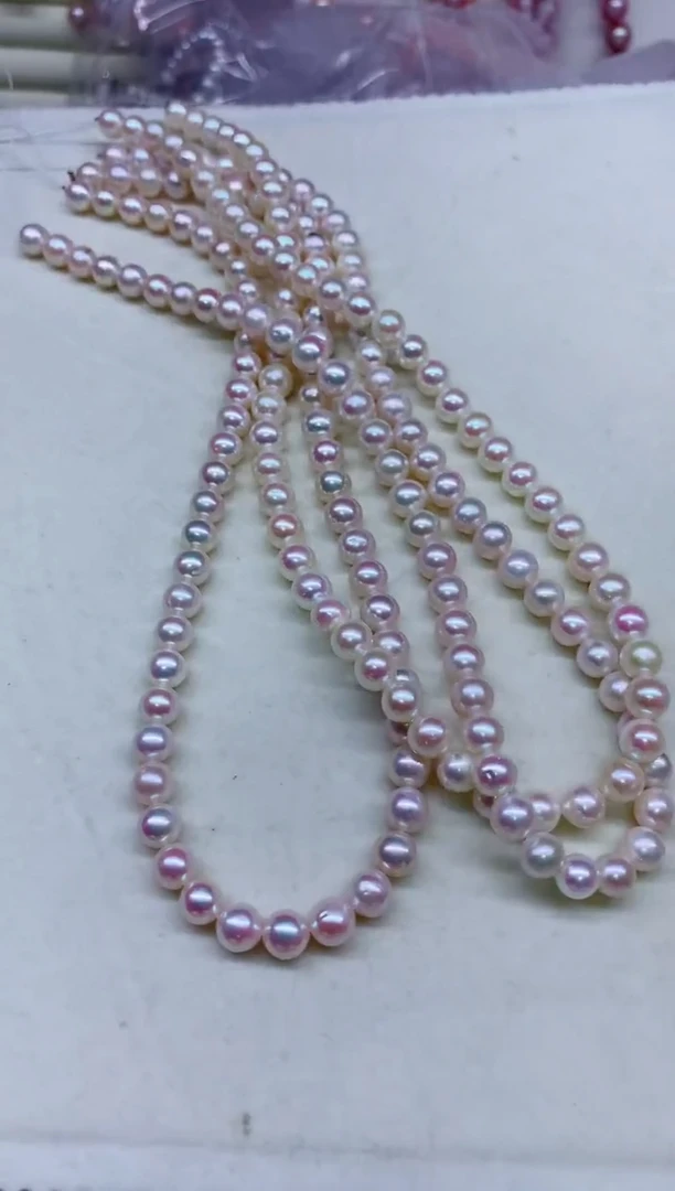 淡水珍珠银S925镶嵌项链多样性发其一，非无暇