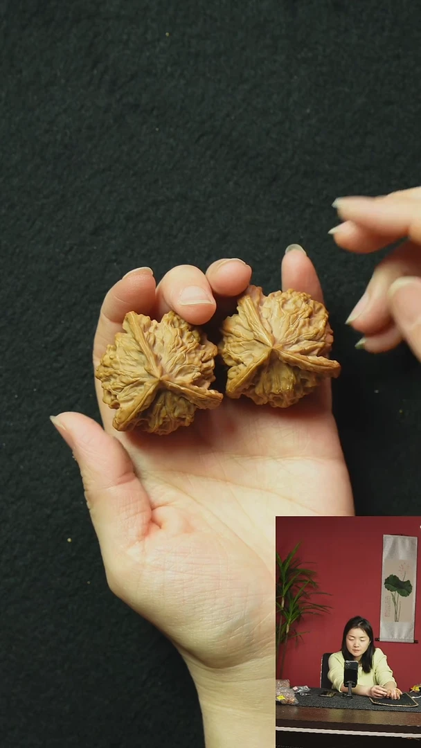 【闪购商品】文玩核桃把件41全品盘山三棱