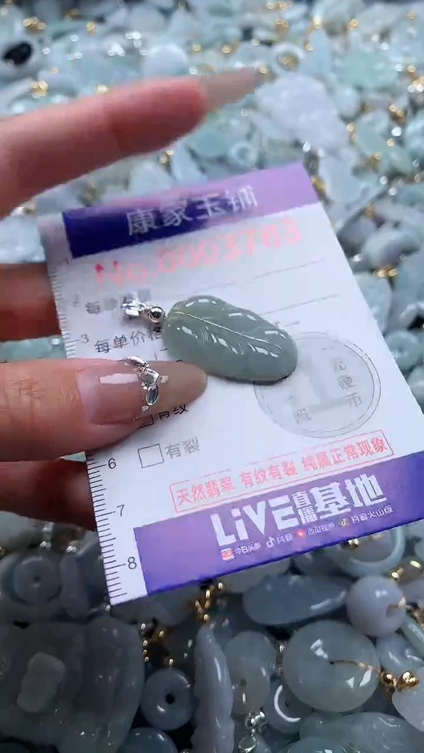 翡翠未镶嵌吊坠(不含链)3783