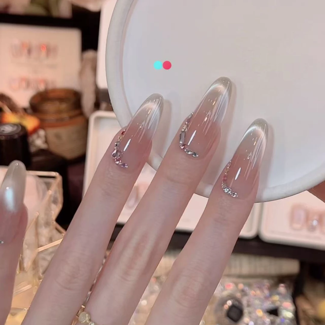 仙气飘飘- painted clear bow 纯手工穿戴甲 10片装