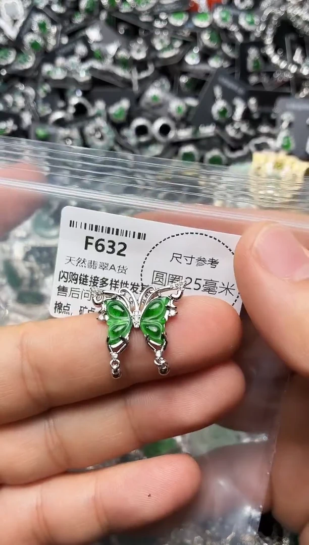 翡翠未镶嵌颈饰F632吊坠