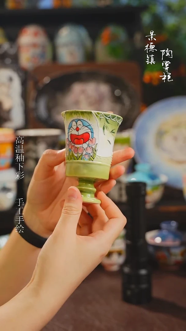 景德镇高温釉下彩纯手工手绘