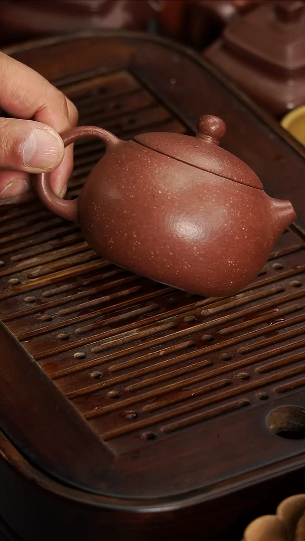 茶壶紫砂宜兴紫砂紫降坡全手西施170毫升