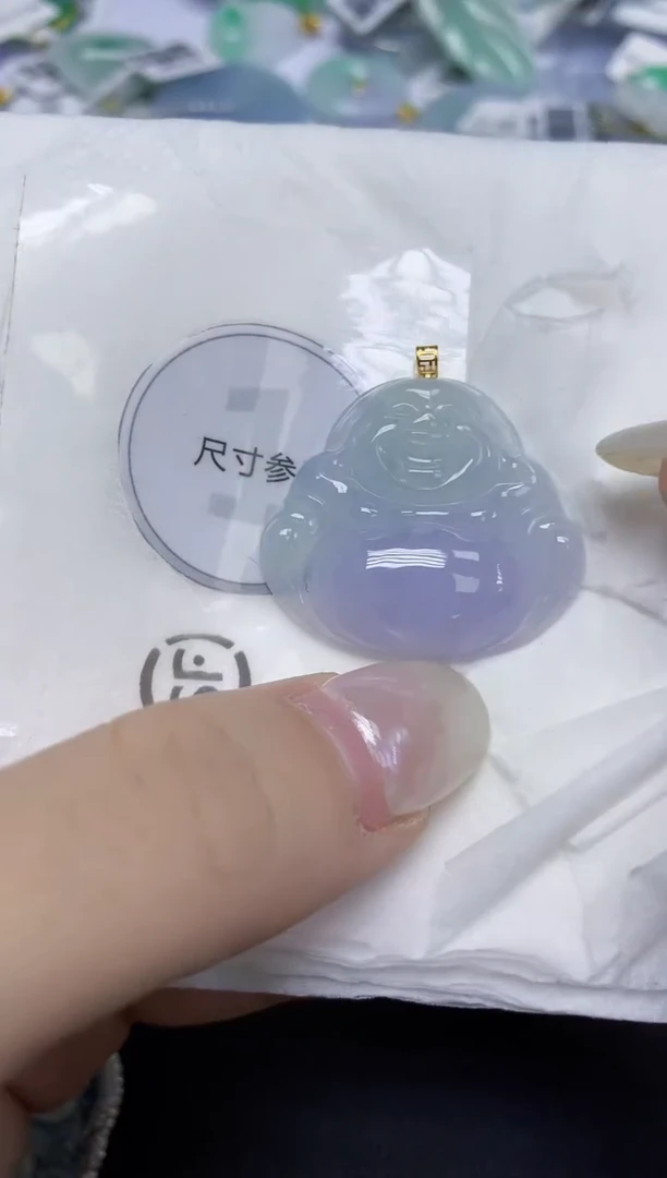 翡翠18K金镶嵌颈饰天然缅甸翡翠A货百元以上9元证书费自理