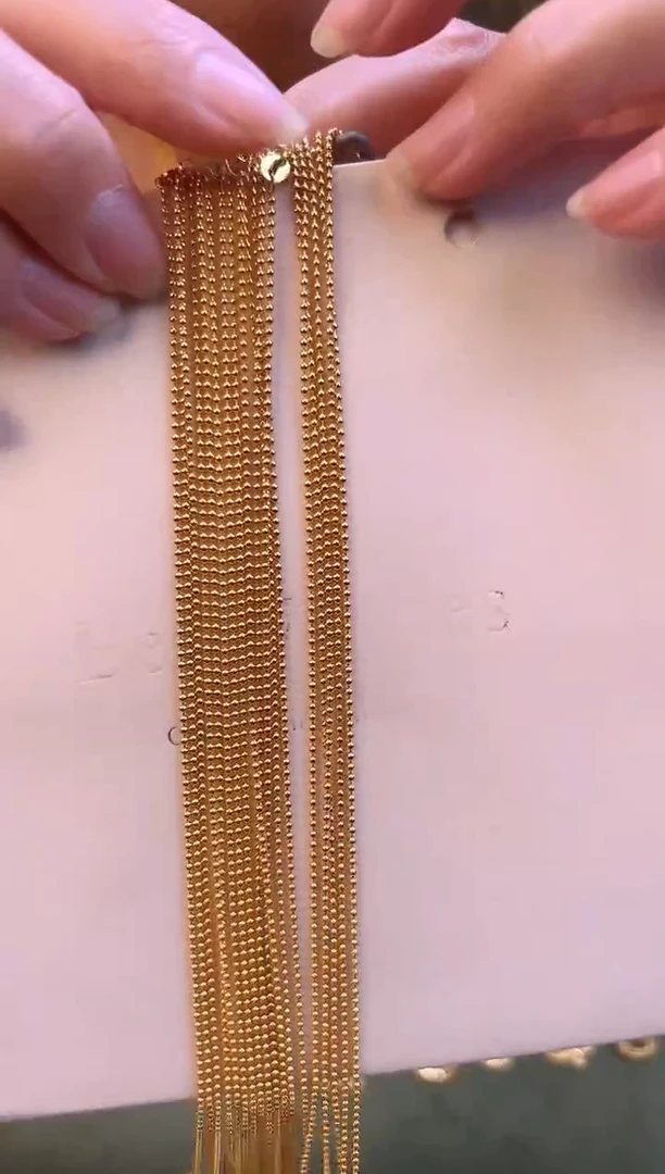 50cm固定不可调节光面珠珠链1.83g（多样性发货）