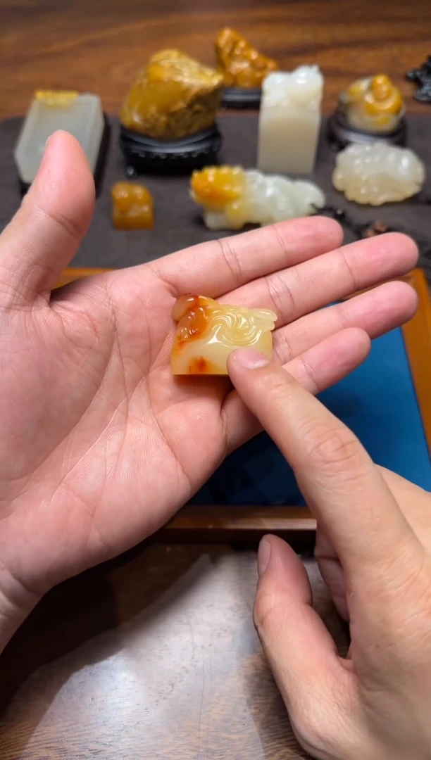 寿山石印石1荣宝斋精品文房 寿山石印章
