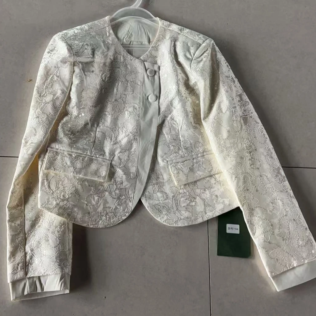 高端女装欧洲站2025早春新款欧货新中式国风外套N024