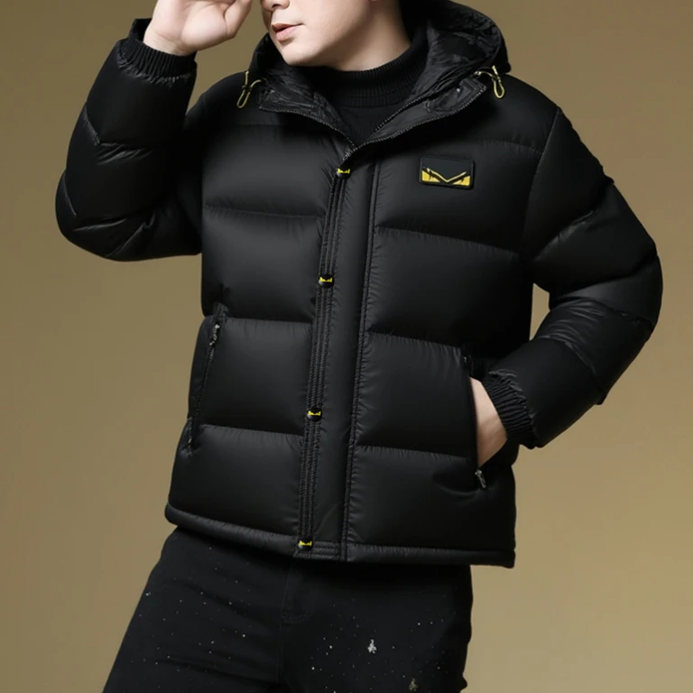 Fervemore费韦戈摩厚款连帽羽绒服男士冬季潮流修身上衣保暖外套