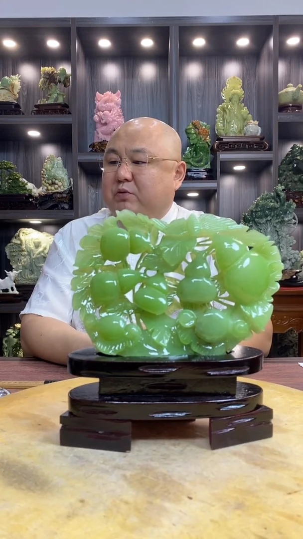 玉用****8 玉岫岩料手工雕刻装饰摆件居家送礼一物一图精品摆件