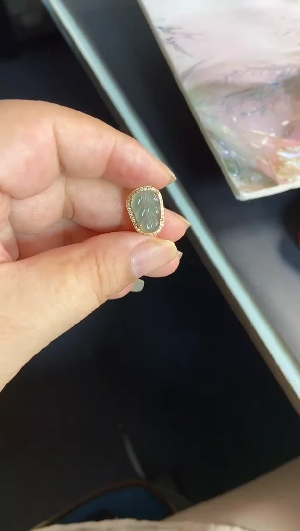 吊坠(不含链)银S925镶嵌翡翠1