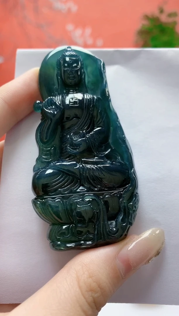 未镶嵌定制翡翠4917jw-毛货挂件68