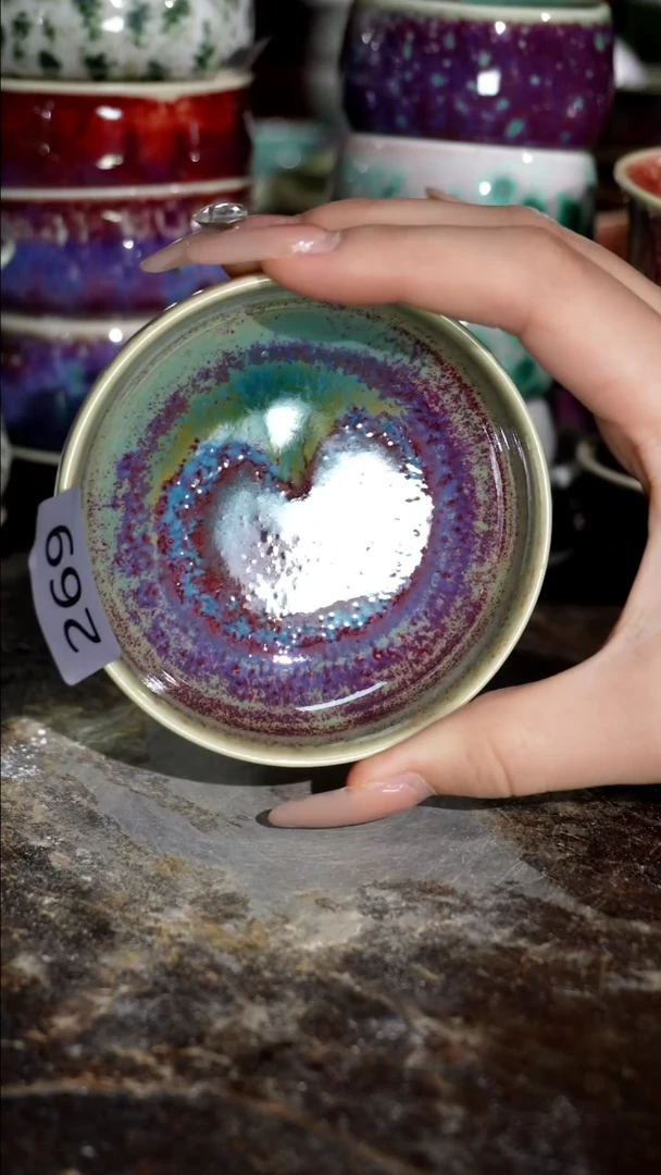 摆件精品窑变钧瓷茶器