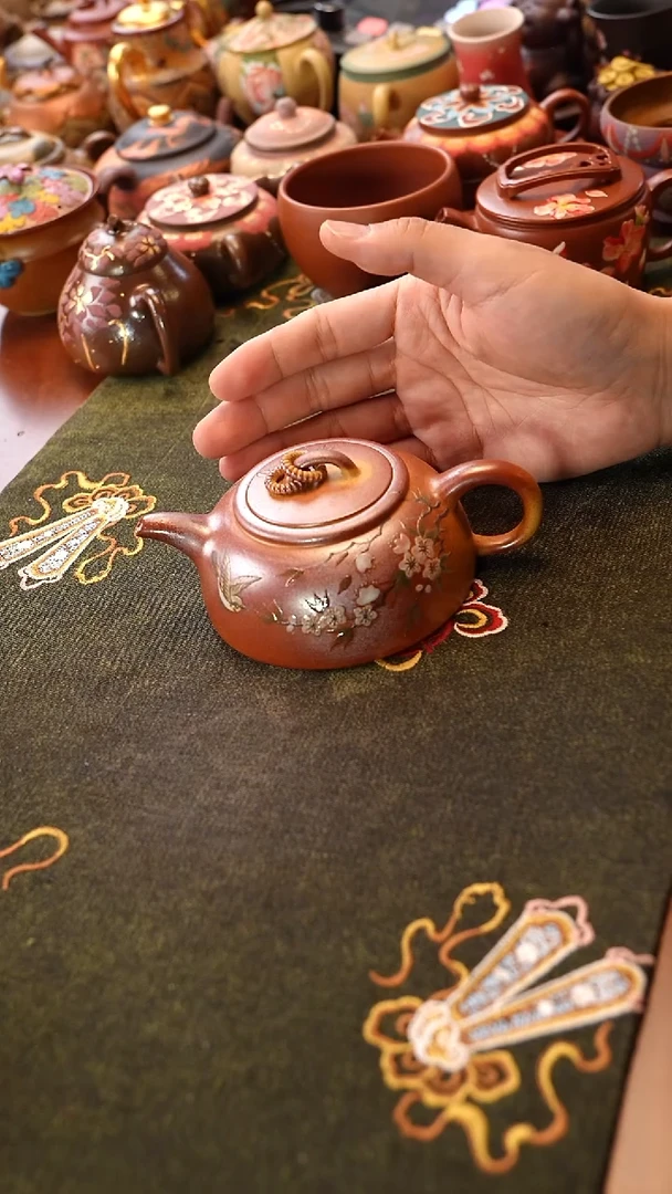 茶壶紫砂双圈半月
