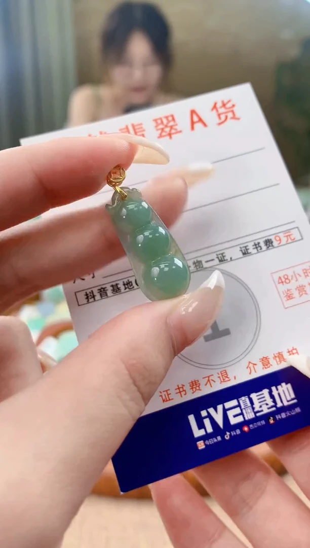 翡翠未镶嵌颈饰天然A货翡翠挂件