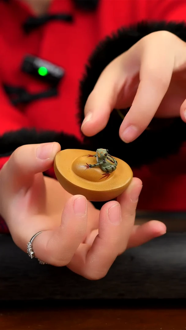 【闪购商品】紫砂茶壶黄段泥元宝蟾