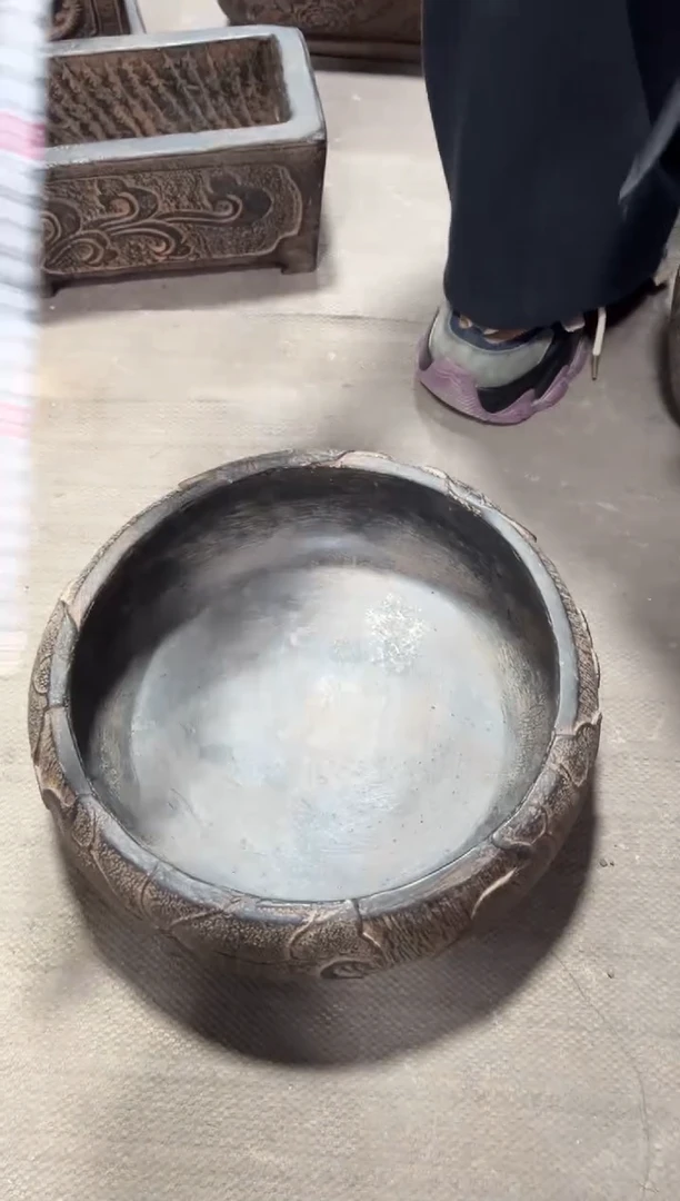 陶土【火山泥】荷韵盆