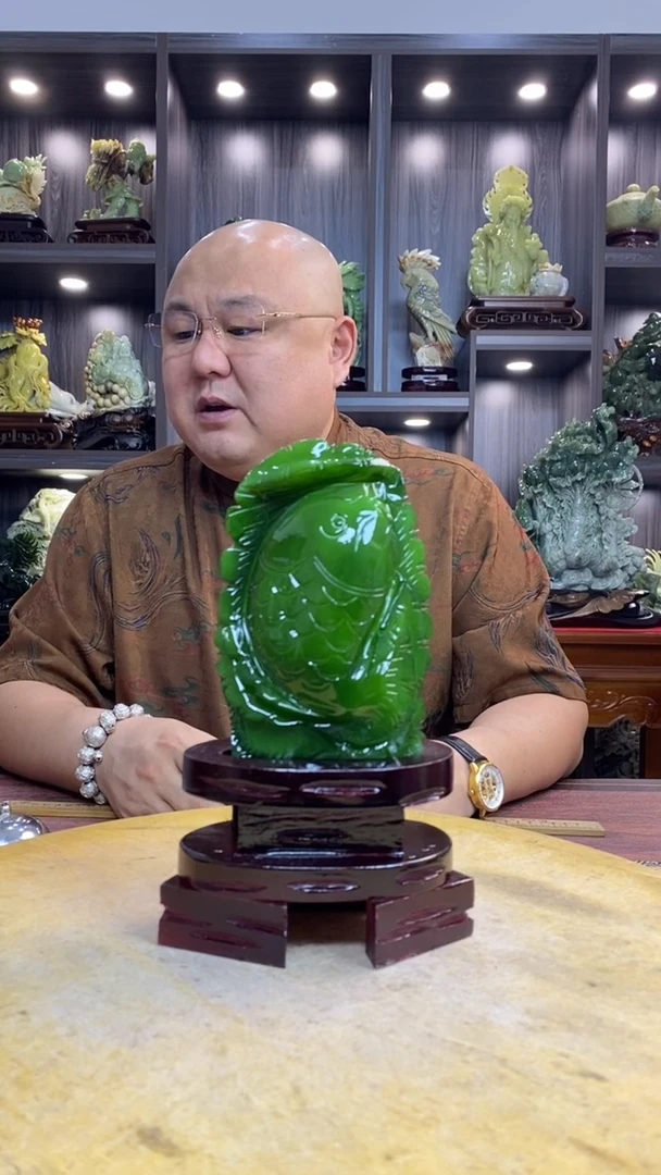 玉子***雕玉岫岩料手工雕刻摆件居家装饰送礼一物一图