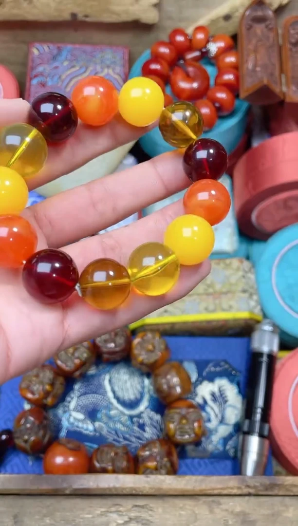 【闪购商品】血珀手链未镶嵌点击链接下单即可