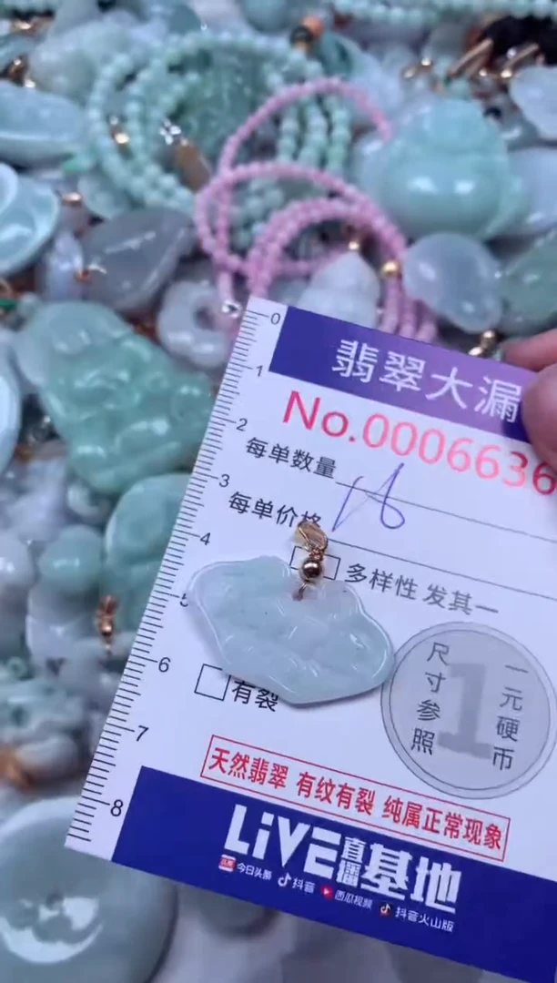 吊坠(不含链)未镶嵌翡翠6636